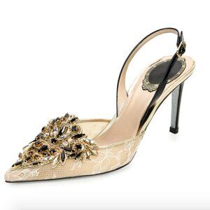 René Caovilla sling back heels
